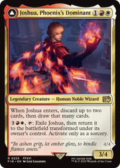 Joshua, Phoenix's Dominant // Phoenix, Warden of Fire  - Foil